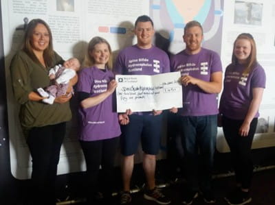 The McDonald Family raised £1500 in the Aberdeen Kiltwalk