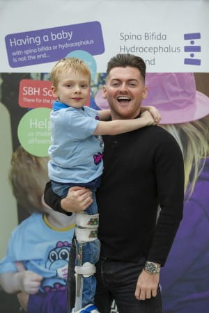 Reece Donnelly poses with Andrew, a member of SBH Scotland