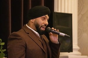 Shandy Kambo hosting SBH Scotland Bollywood Bash