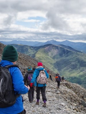Trekking on the iconic Ben Nevis