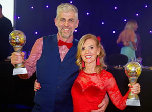 the 2018 winners of SBH Scotland's Strictly Come Prancing holding their awards