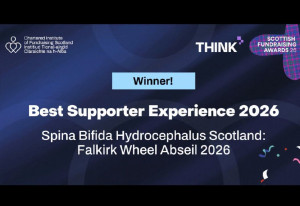 sbhscotland hero abseiling the Falkirk Wheel