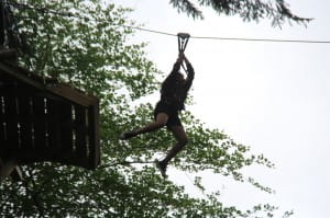 girl on zipslide